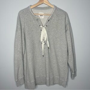 Women’s size‎ small Aerie oversized lace up neck sweatshirt